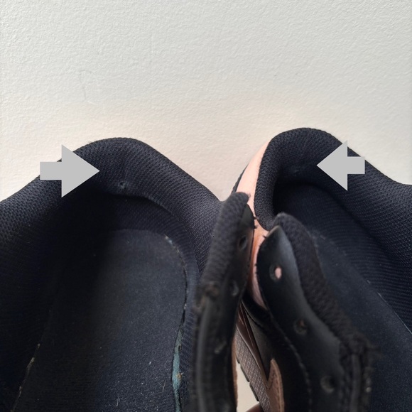 Air Jordan 1 Low Crimson Tint Black/White - Picture 9 of 10